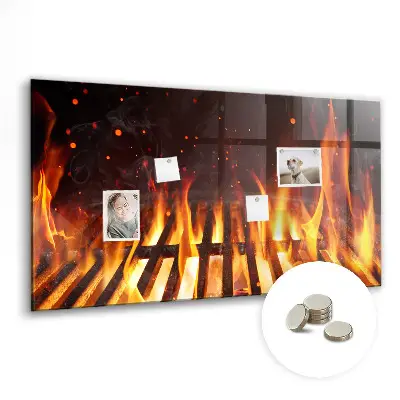 Magnetic grill board