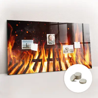 Magnetic grill board