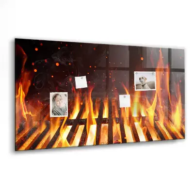 Magnetic grill board