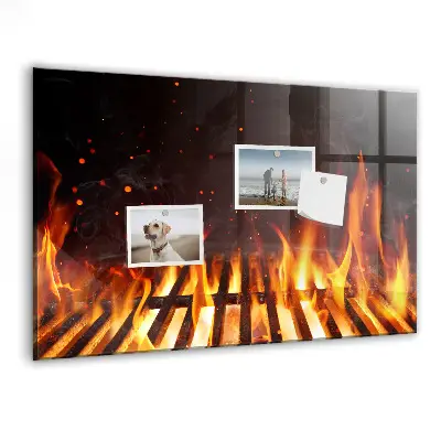 Magnetic grill board