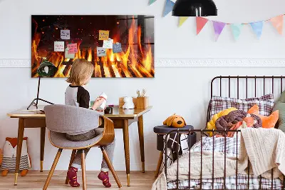 Magnetic grill board
