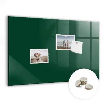 Magnet board in bottle green