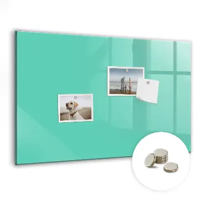 Magnetic wall board in turquoise
