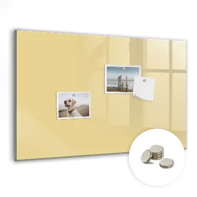 Cream colored magnet board