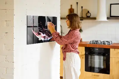 Glass of wine glass magnetic board