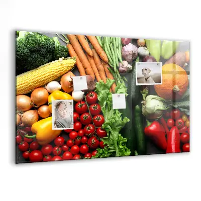 Fresh Vegetables Magnetic Wall Board