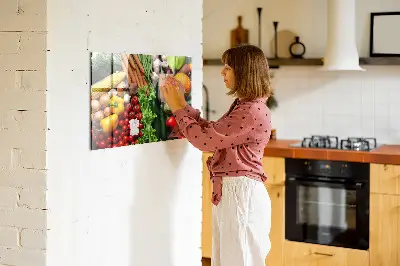 Fresh Vegetables Magnetic Wall Board