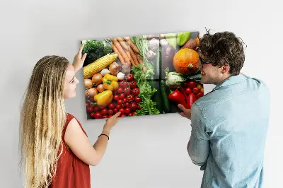 Fresh Vegetables Magnetic Wall Board