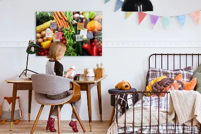 Fresh Vegetables Magnetic Wall Board