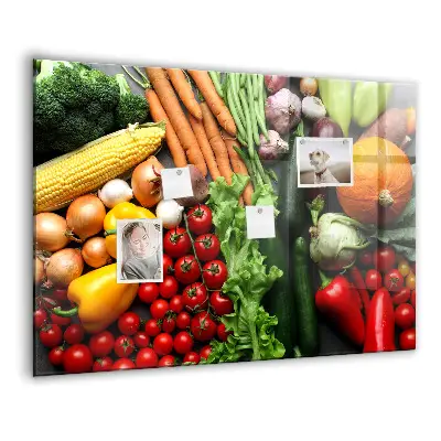 Magnetic wall board Fresh vegetables