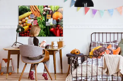 Fresh Vegetables Magnetic Wall Board