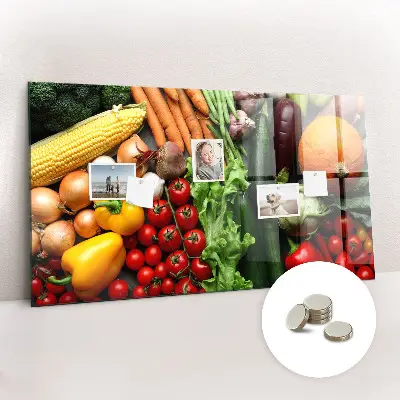 Fresh Vegetables Magnetic Wall Board