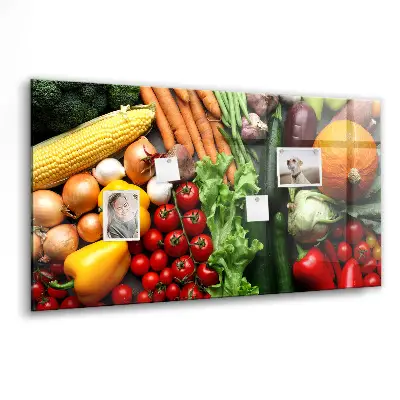 Fresh Vegetables Magnetic Wall Board