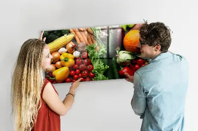 Fresh Vegetables Magnetic Wall Board
