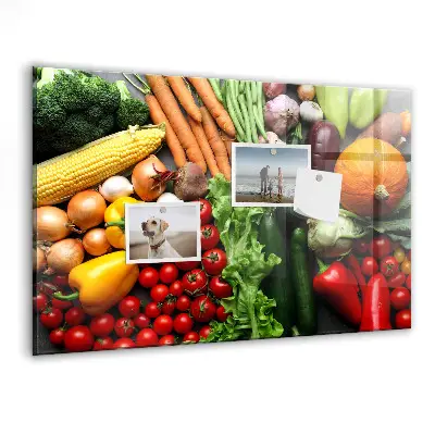 Fresh Vegetables Magnetic Wall Board