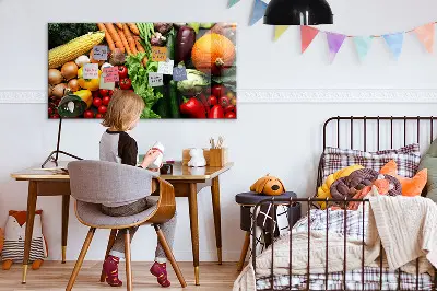 Fresh Vegetables Magnetic Wall Board
