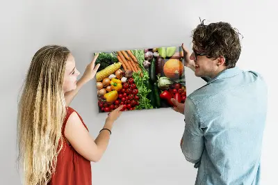 Fresh Vegetables Magnetic Wall Board