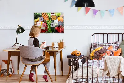 Fresh Vegetables Magnetic Wall Board