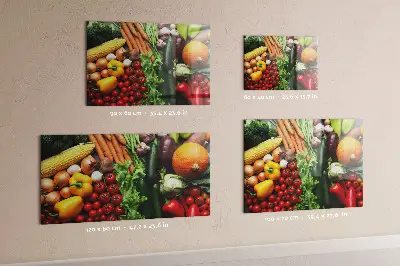 Fresh Vegetables Magnetic Wall Board