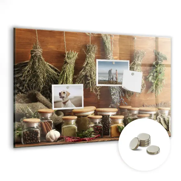 Magnetic spice board