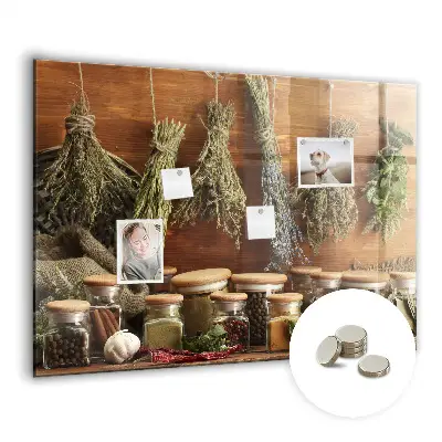Magnetic spice board