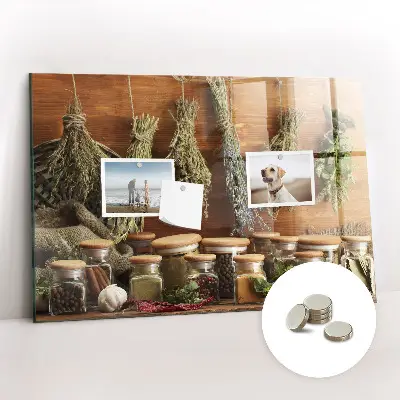 Magnetic spice board