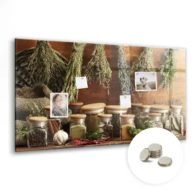 Magnetic spice board