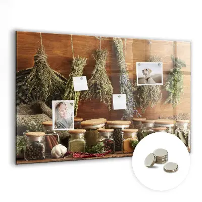 Magnetic spice board