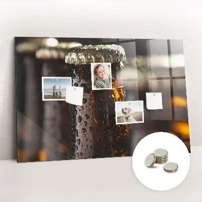 Magnetic glass dry erase board