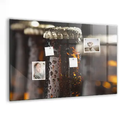 Magnetic glass dry erase board