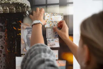 Magnetic glass dry erase board