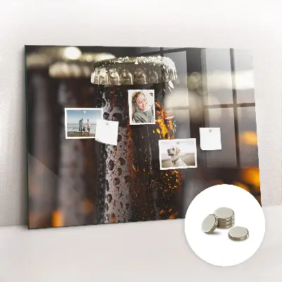 Magnetic glass dry erase board
