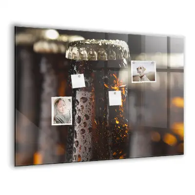 Magnetic glass dry erase board