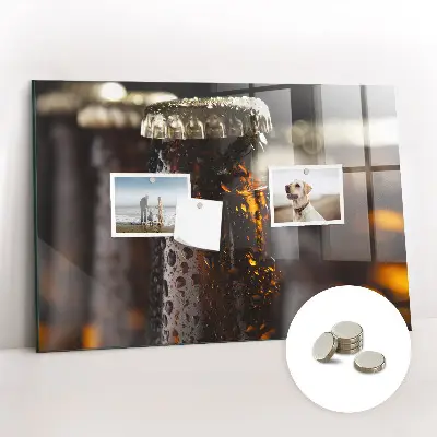Magnetic glass dry erase board