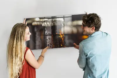 Magnetic glass dry erase board