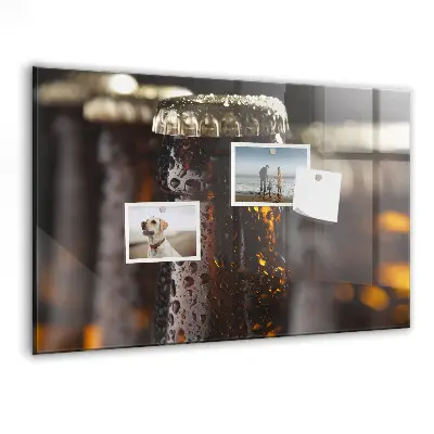 Magnetic glass dry erase board