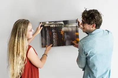 Magnetic glass dry erase board
