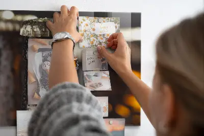 Magnetic glass dry erase board