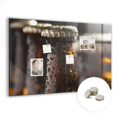 Magnetic glass dry erase board