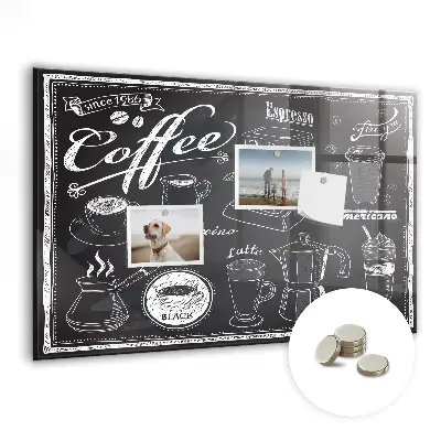 Magnetic wall board Coffee machines