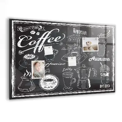 Magnetic wall board Coffee machines