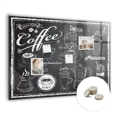 Magnetic wall board Coffee machines