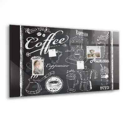 Magnetic wall board Coffee machines