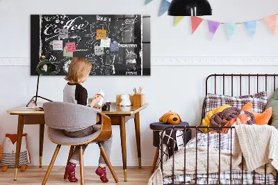 Magnetic wall board for coffee machines