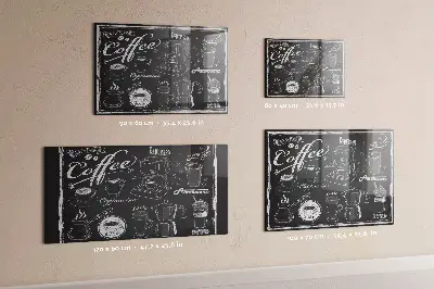 Magnetic wall board for coffee machines