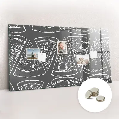 Magnet board Painted pizza