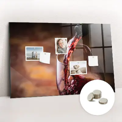 A Glass of Wine Magnetic Board