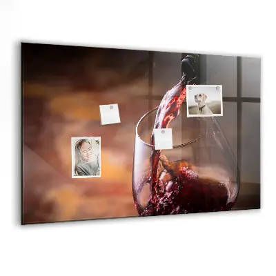 A Glass of Wine Magnetic Board