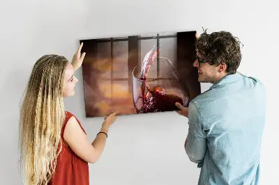 A Glass of Wine Magnetic Board