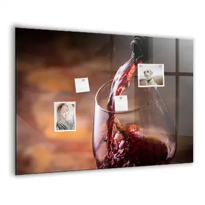 A Glass of Wine Magnetic Board